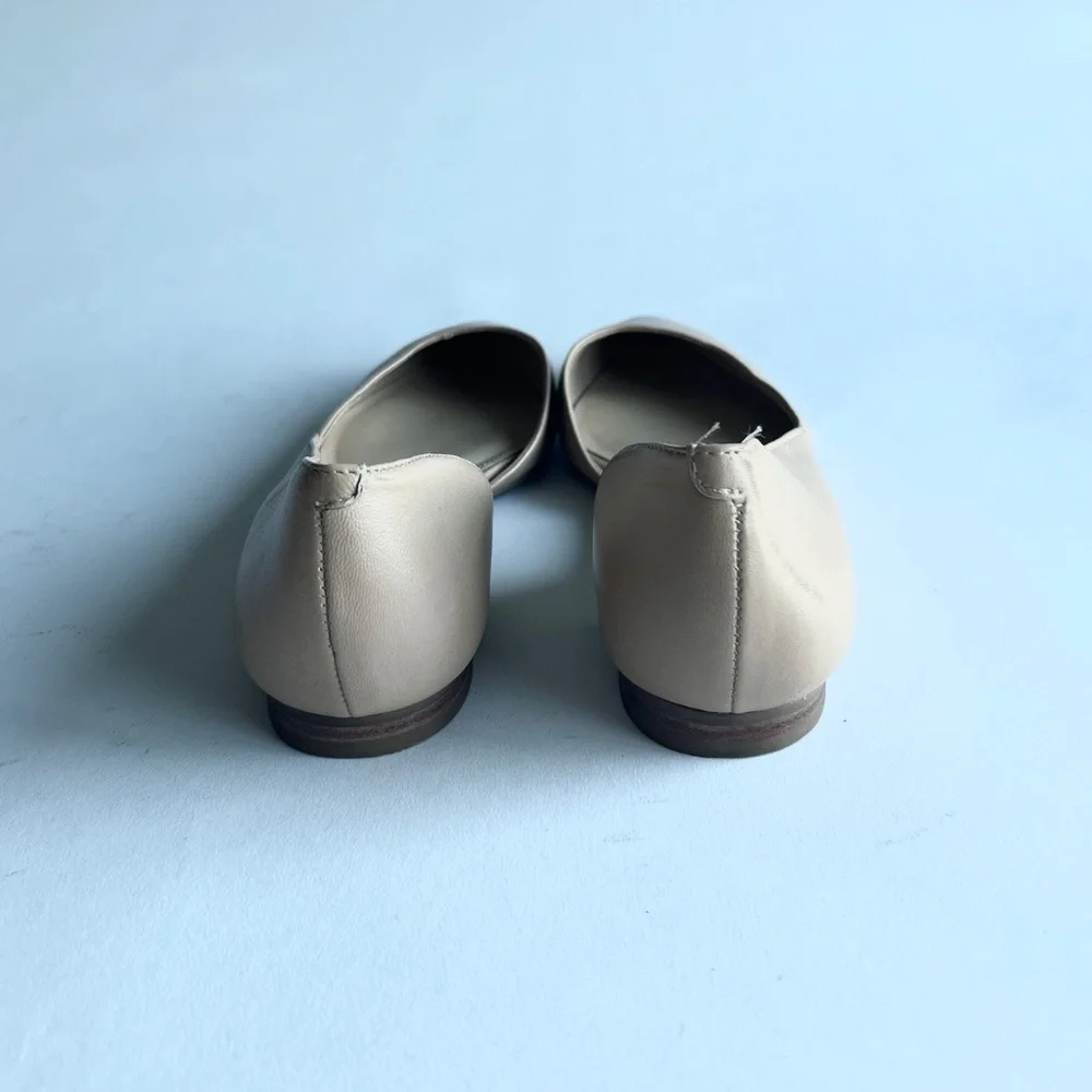 Marc Fisher Cream Leather Point Toe Flats size 6 - Picture 7 of 12